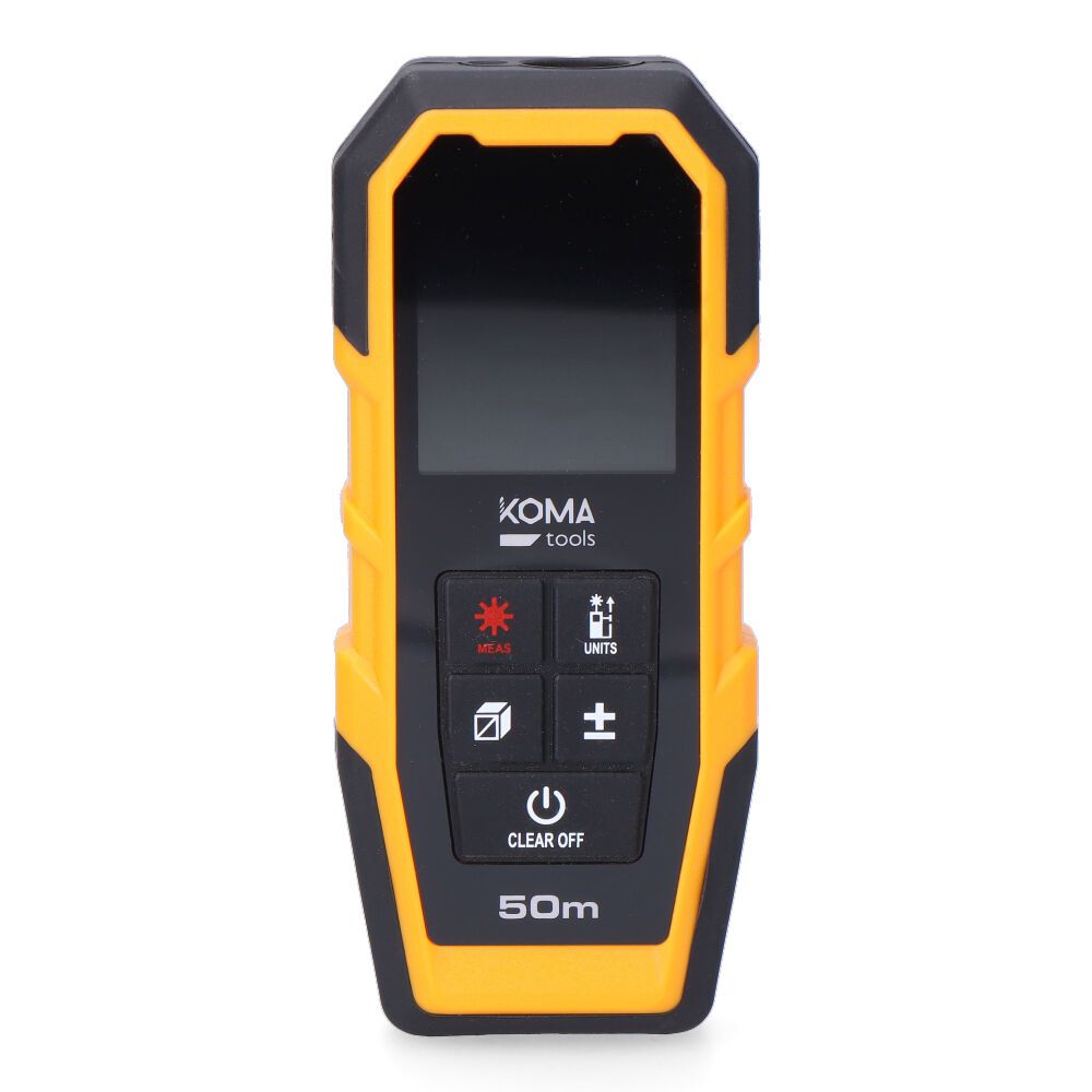 Medidor láser con funda 5,2 x 2,4 x 12,3 cm