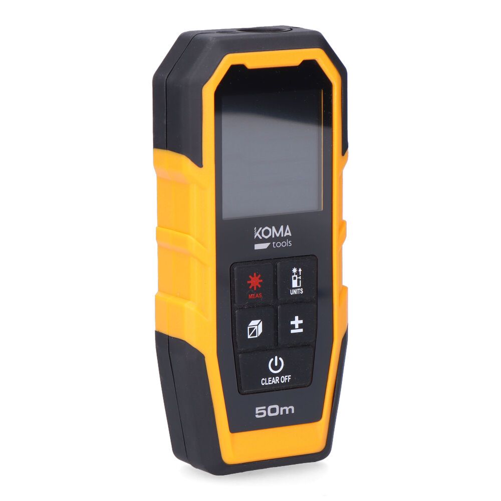 Medidor láser con funda 5,2 x 2,4 x 12,3 cm