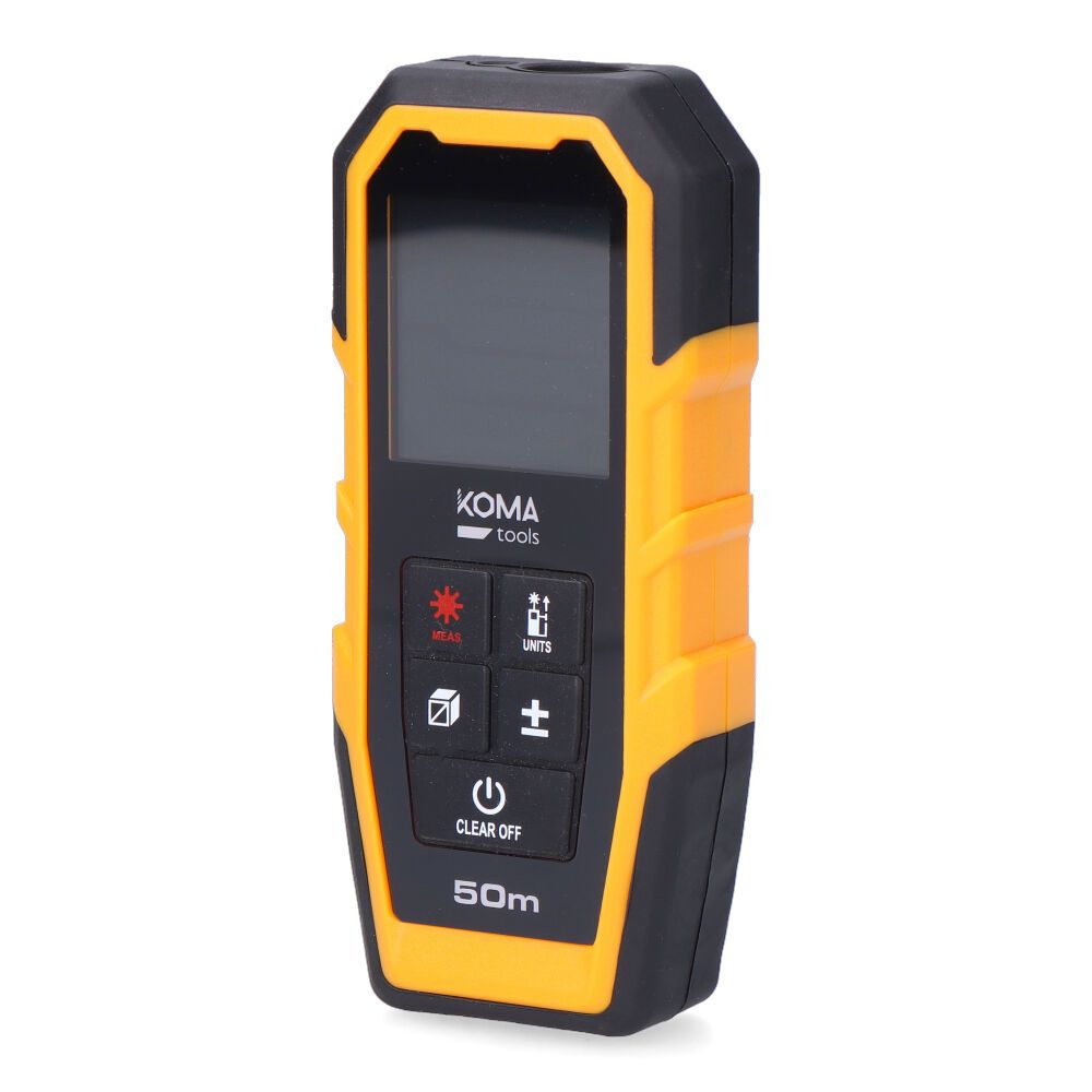 Medidor láser con funda 5,2 x 2,4 x 12,3 cm