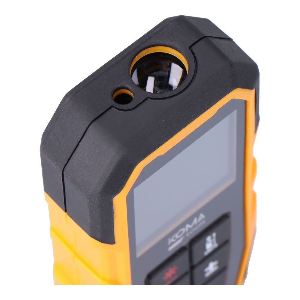 Medidor láser con funda 5,2 x 2,4 x 12,3 cm