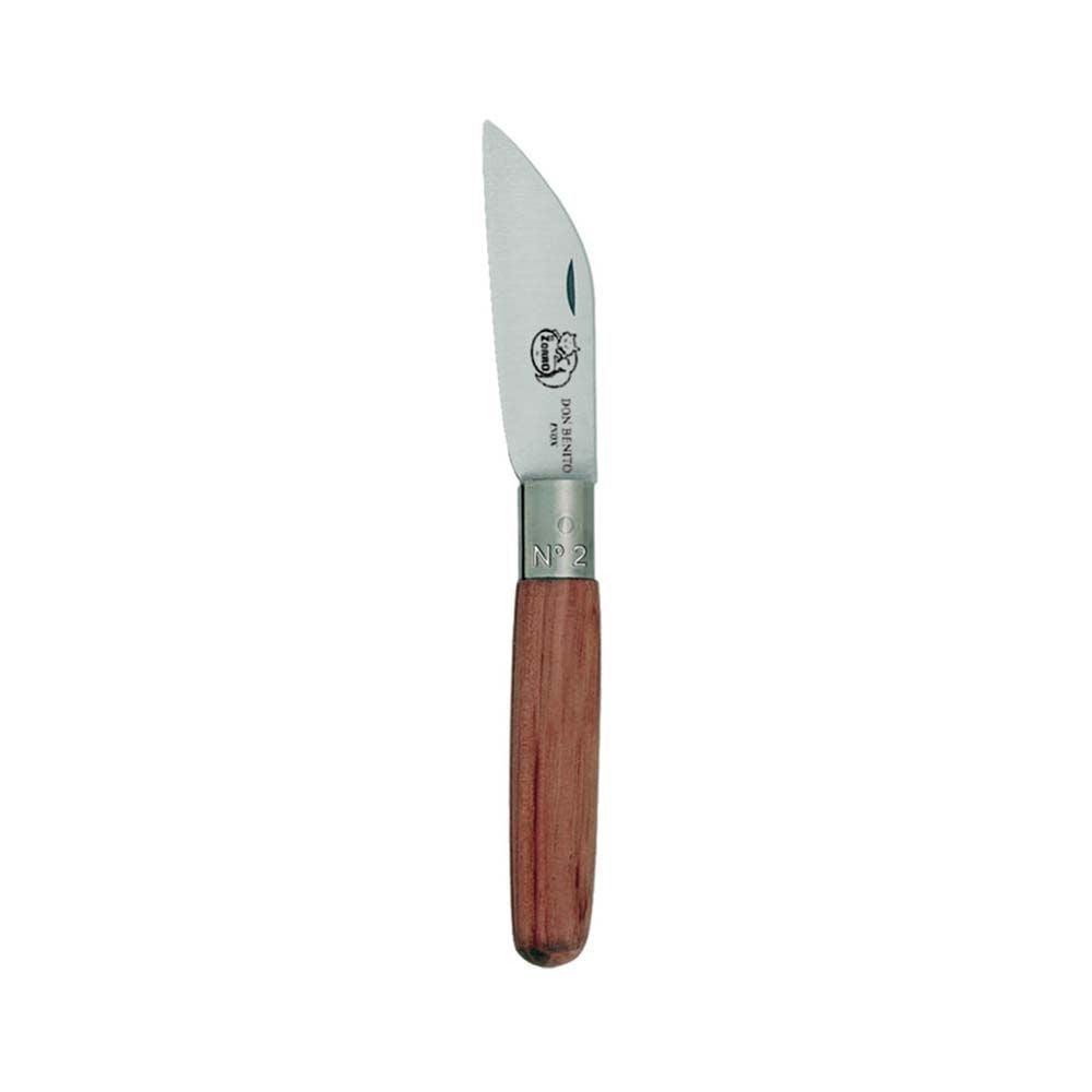 Navaja corte recto acero inoxidable nº 2, hoja 4 cm