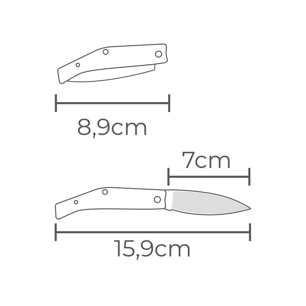 Navaja puigmal con mango de plastico 159 mm