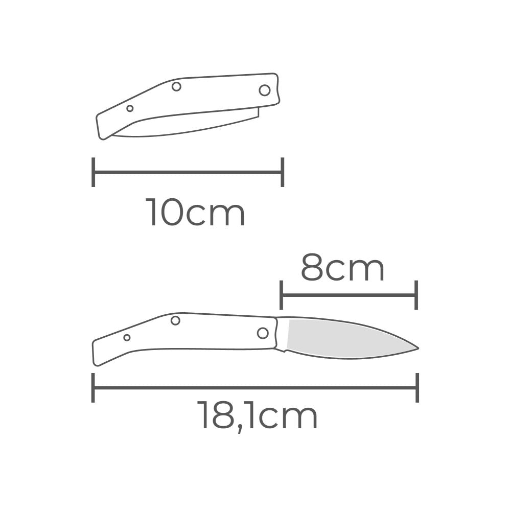 Navaja pedraforca con mango de plastico de 181 mm