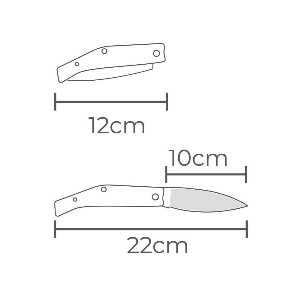 Navaja aneto con mango de plastico de 220 mm