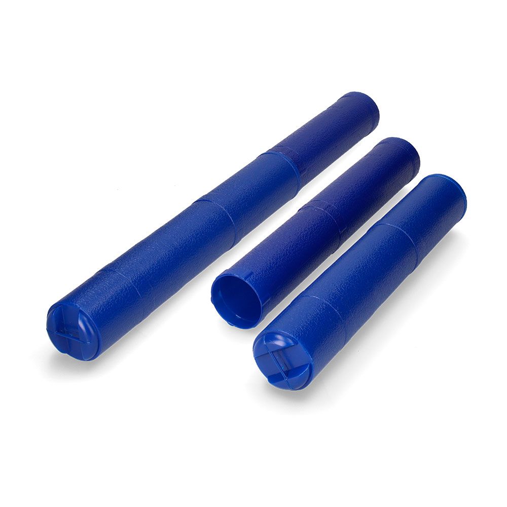 Tubo portaplanos extensible de 40 a 75 cm ø65 mm color azul