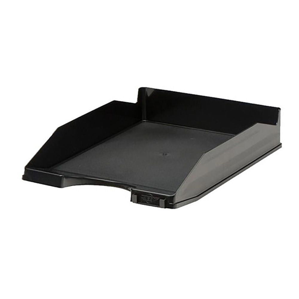 Bandeja sobremesa faibo 93 negro apilable 350 x 250 x 65 mm