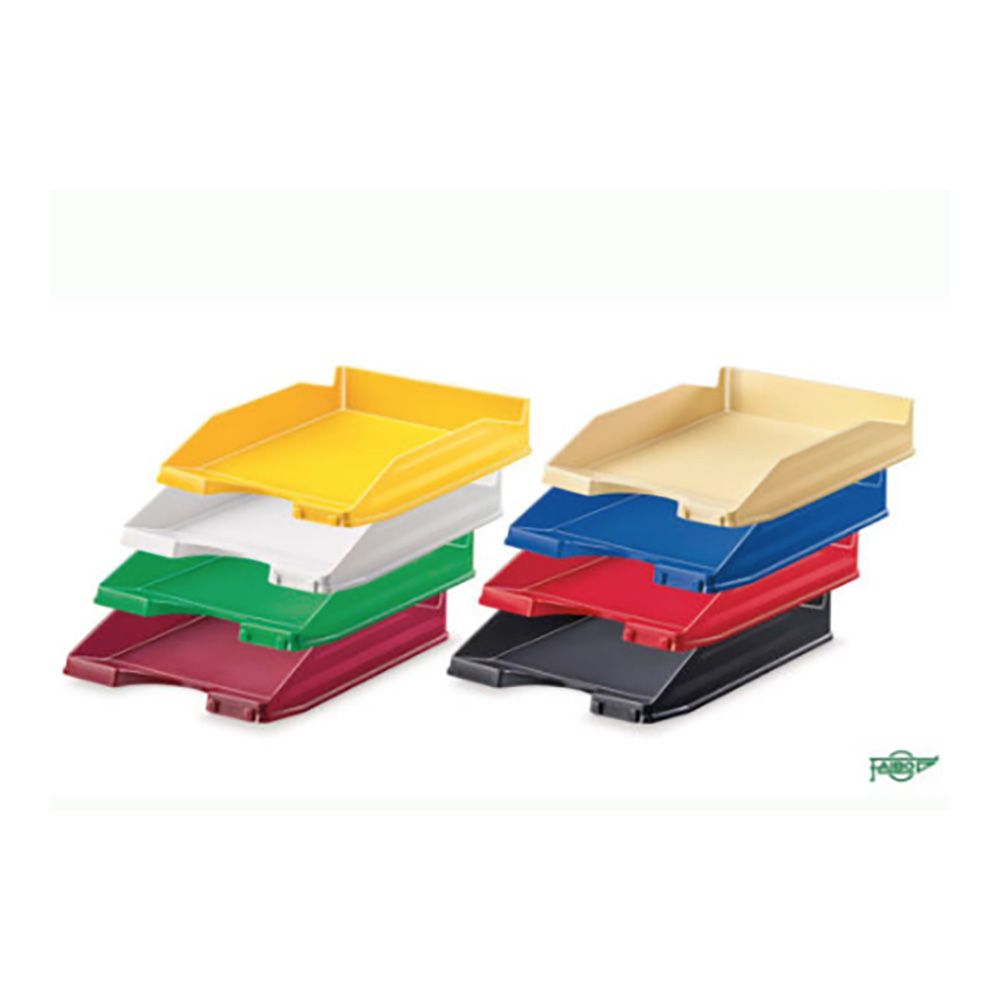 Bandeja sobremesa faibo 93 negro apilable 350 x 250 x 65 mm