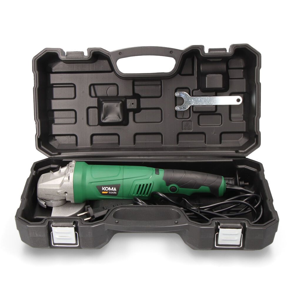 Amoladora angular electrica con maletin, ø125 mm, 1050 w