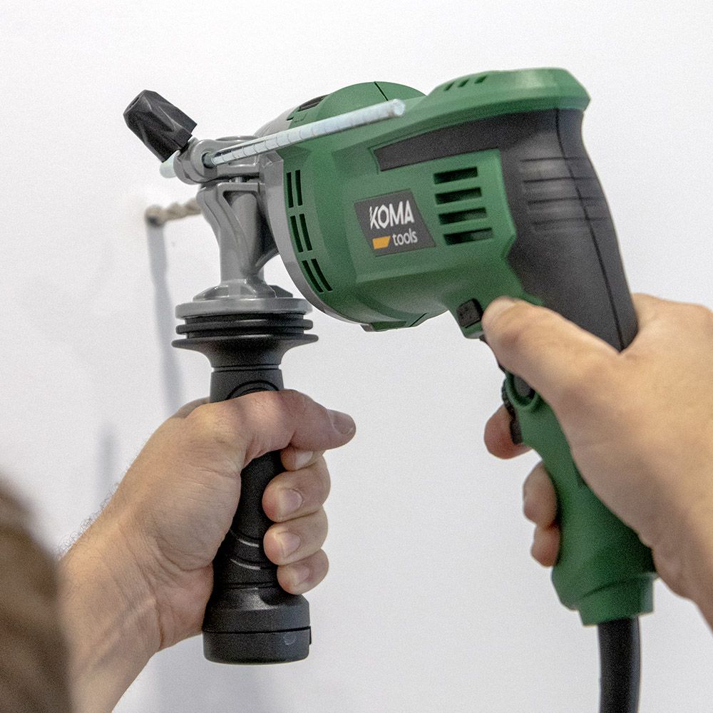 Taladro percutor 750w con cable de 2 m