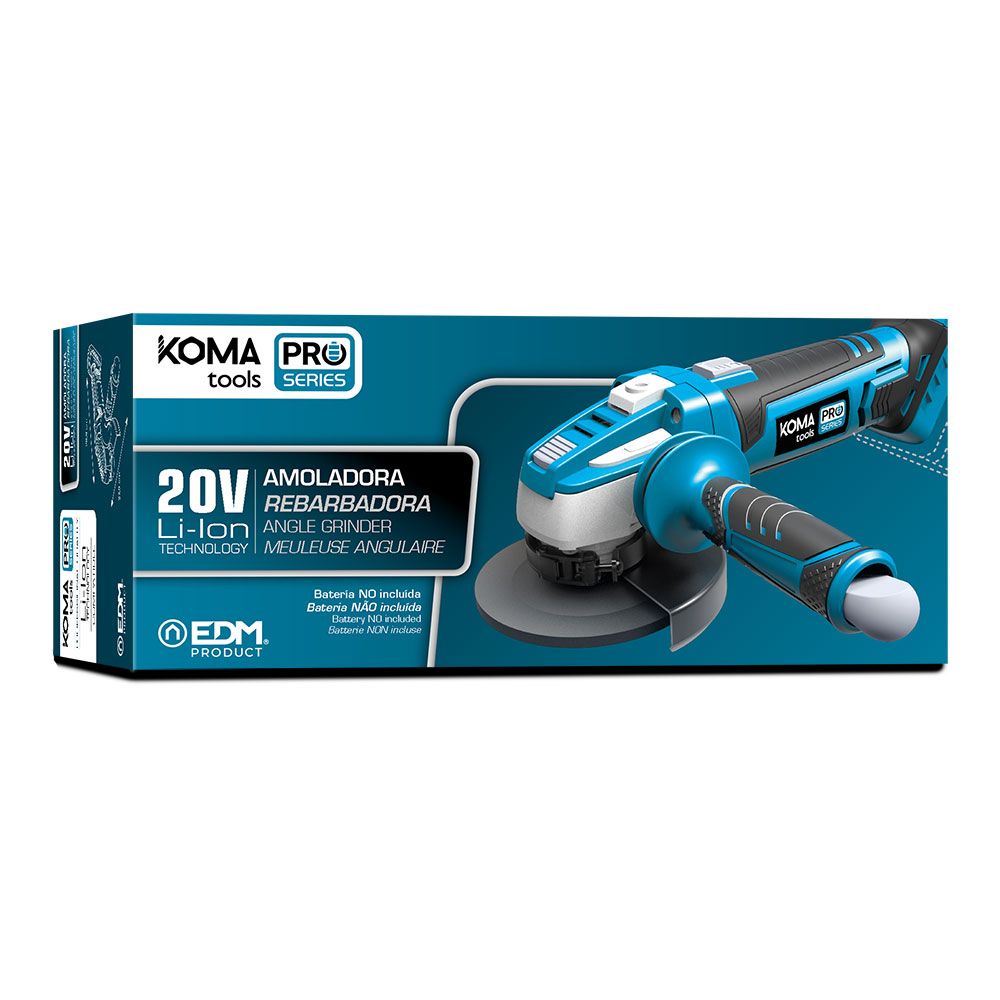 Amoladora angular 20 v ø115 mm (sin batería ni cargador) 28,9 x 23,9 cm