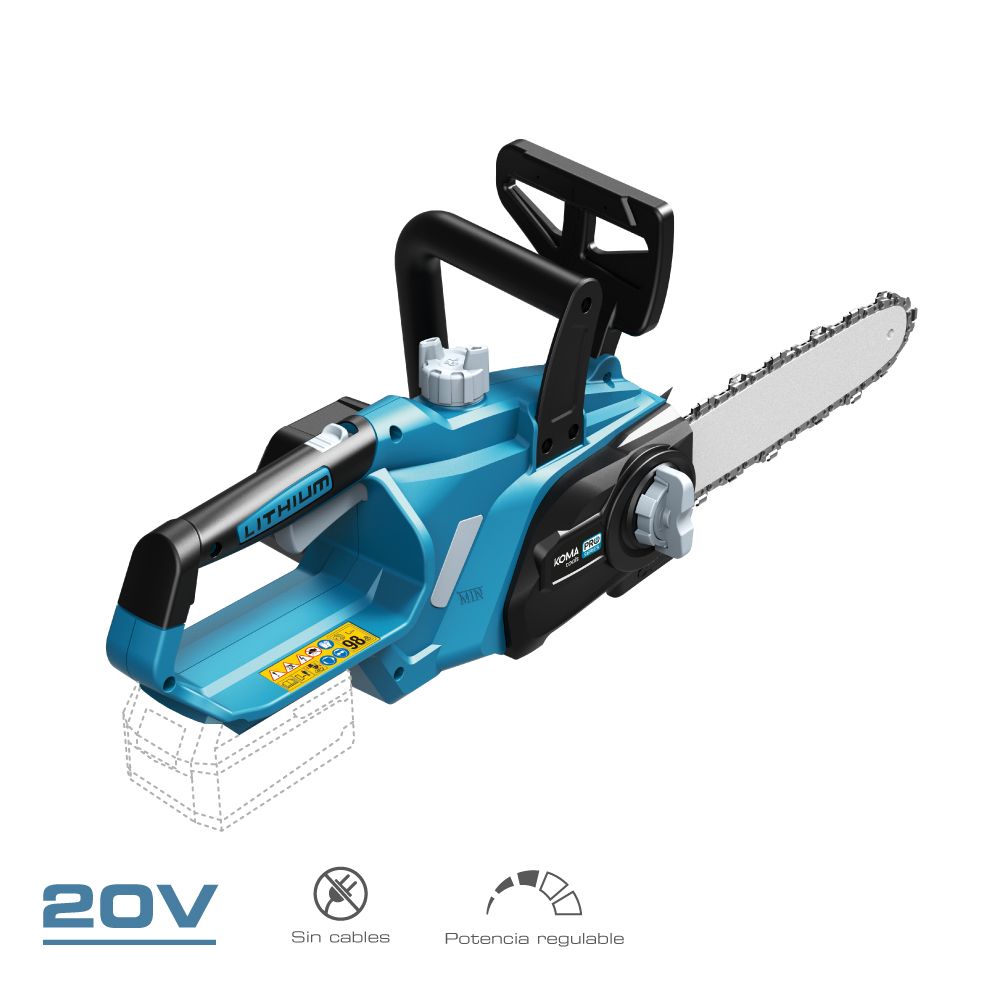 Motosierra 20 v (sin batería ni cargador) 63 x 23,2 cm