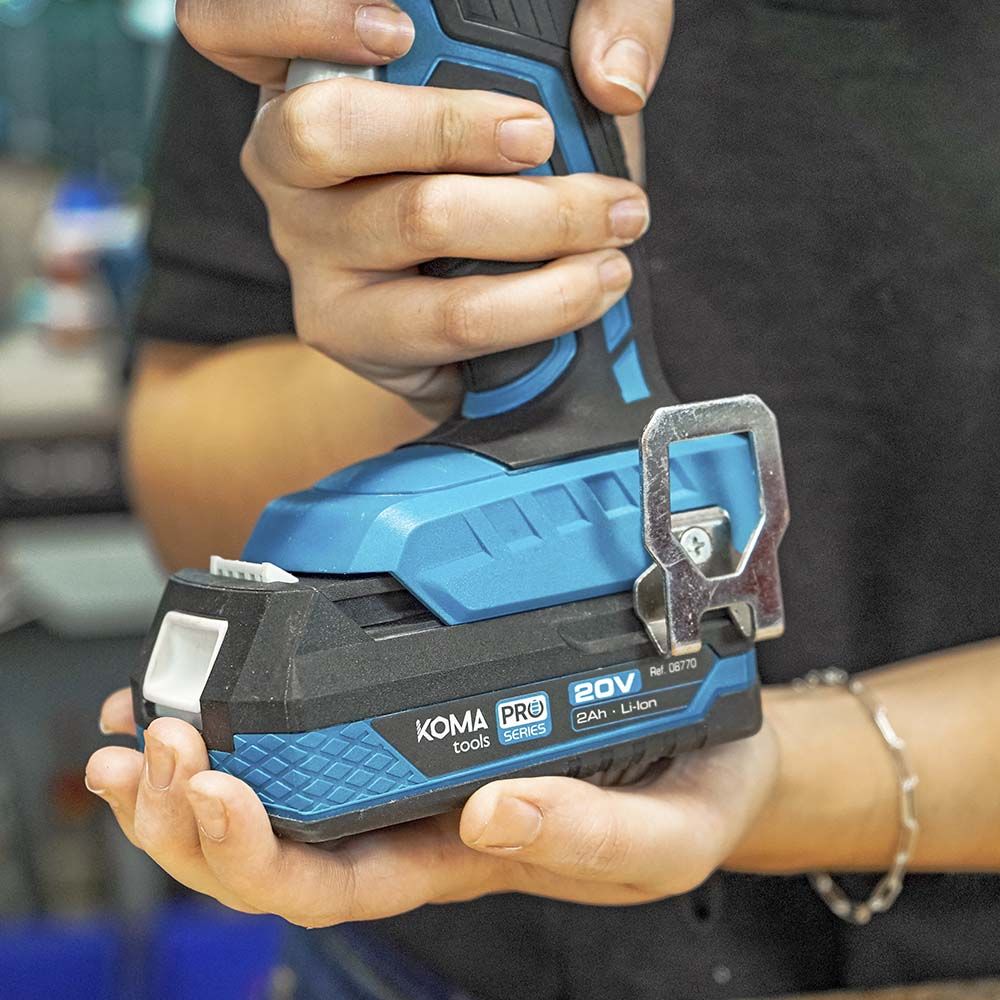 Taladro percutor atornillador brushless 20 v, sin batería ni cargador