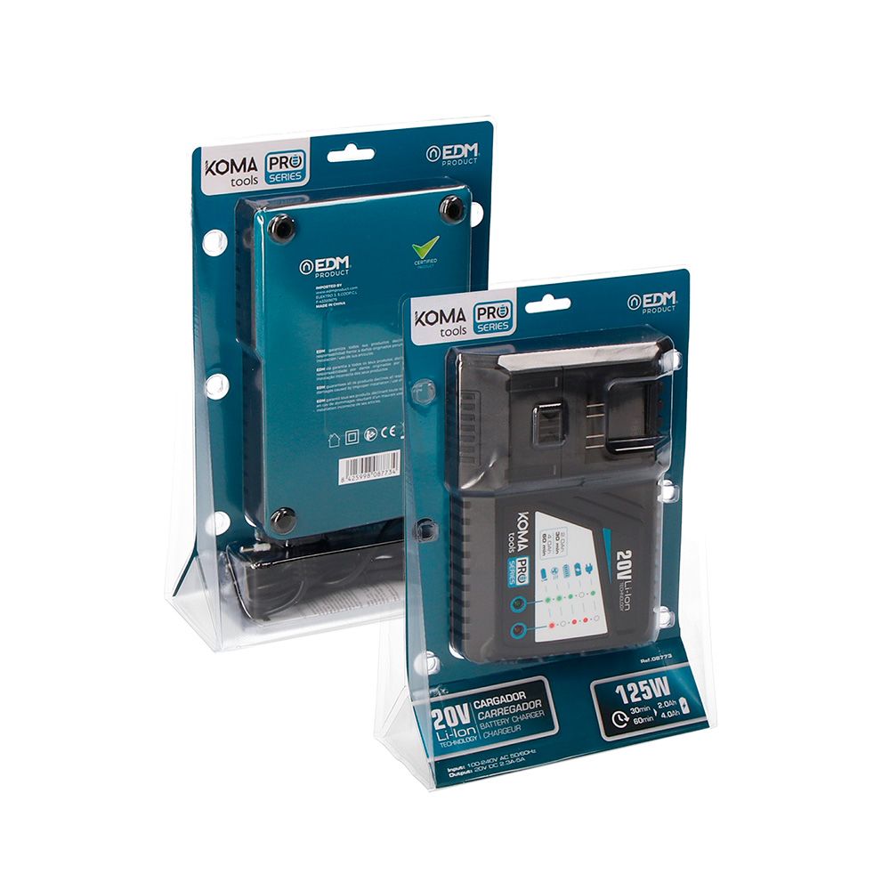 Cargador rapido de bateria 20 v 125 w