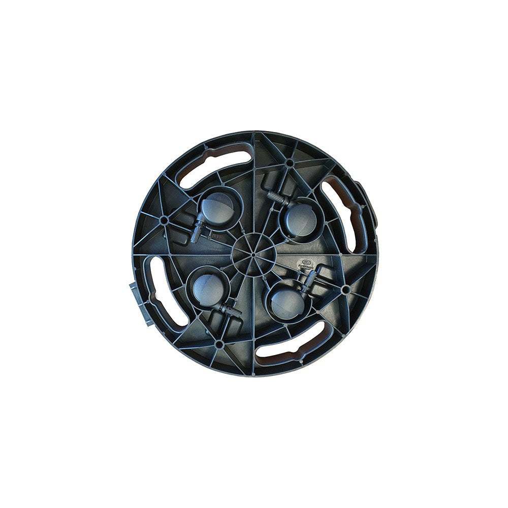 Plataforma con ruedas, ø300 x 70 mm
