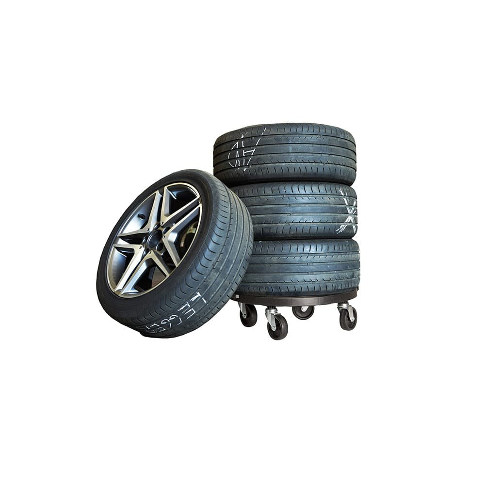Plataforma con ruedas, ø400 x 125 mm