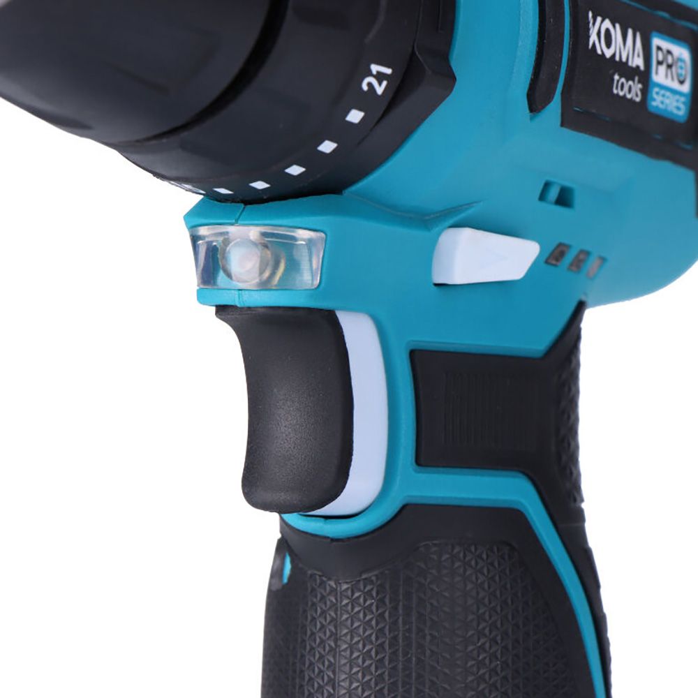 Kit taladro percutor 12 v con accesorios, batería 2.0ah y cargador