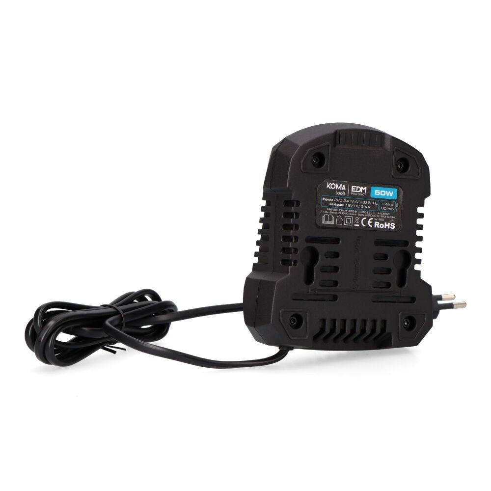 Cargador de bateria 2.0 ah 12 v, 50 w