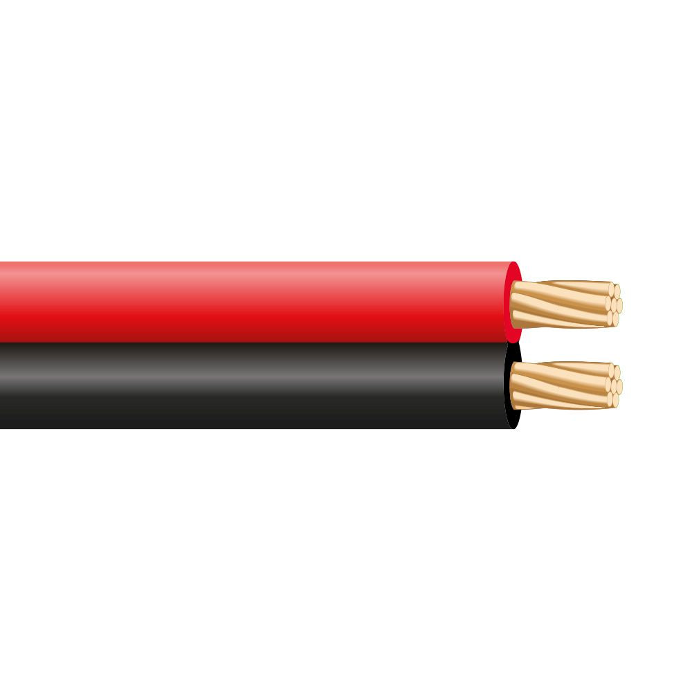 Cable paralelo rojo y negro audio 2 x 2,50 mm 48v lshz 100m