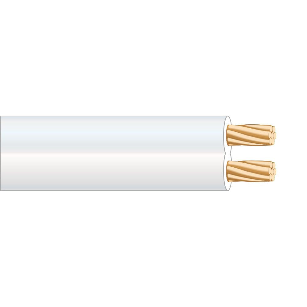 Cable paralelo blanco audio 2 x 2,50 mm euro/m