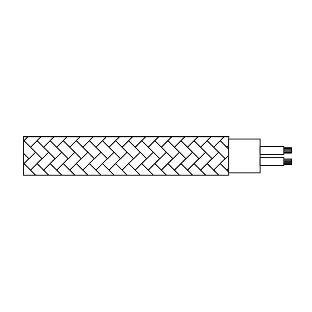 Carrete cable cordón tubular h03vv-f 2 x 0,75 mm² blanco, 5 m