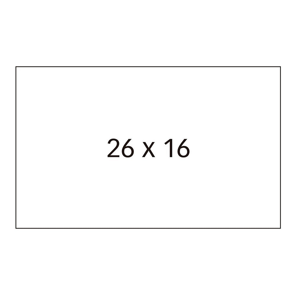 Etiquetas de precios blancas, removibles, 26 x 16 mm, 6 rollos x 1000 uds