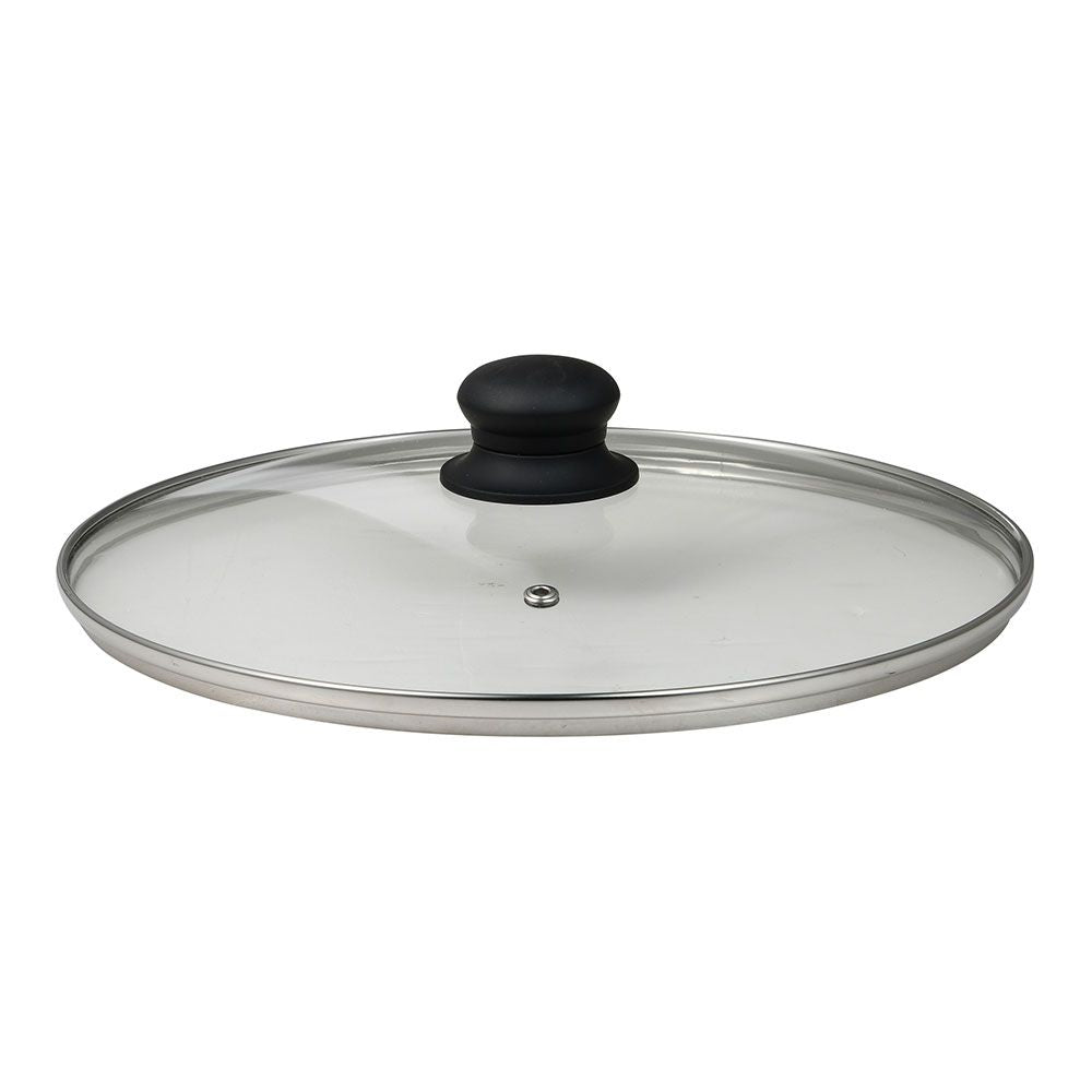 Olla baja de aluminio prensado con tapa, inducción, experto ø28 x 8 cm