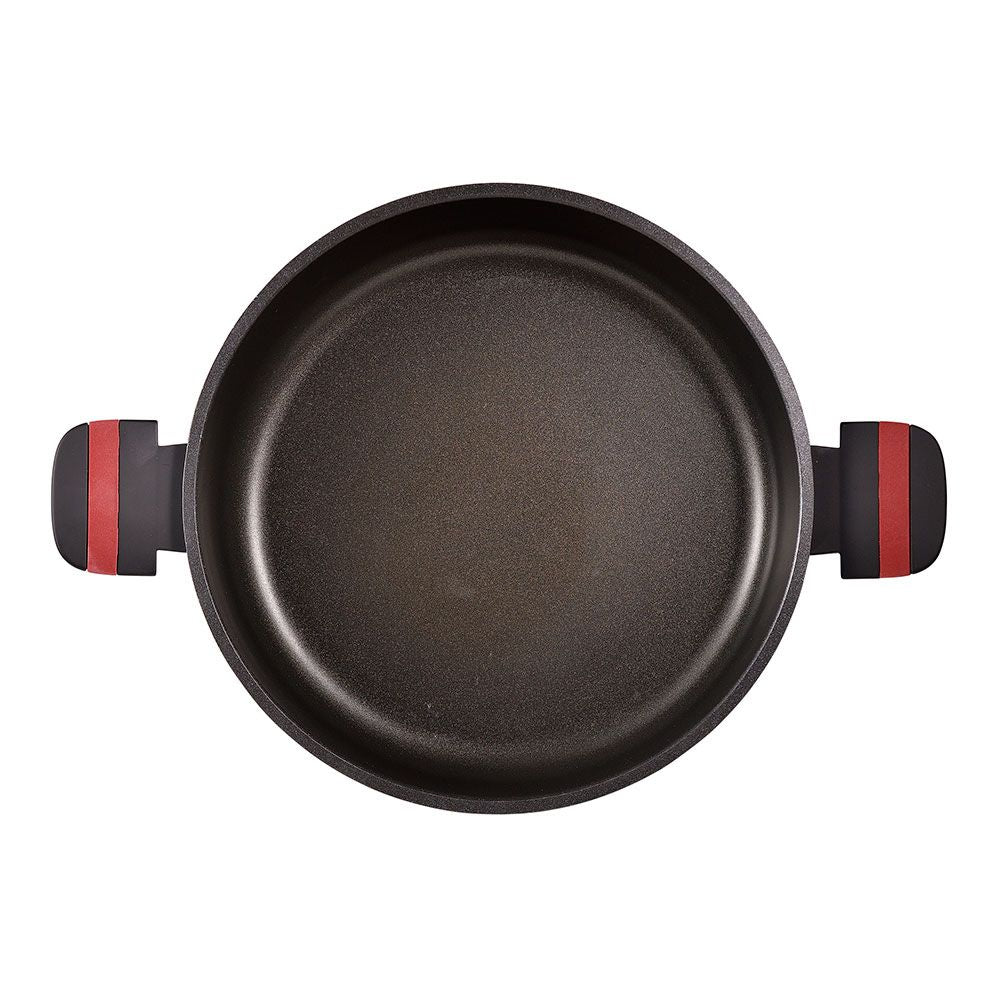 Olla baja de aluminio fundido inducción denia experto ø28 cm