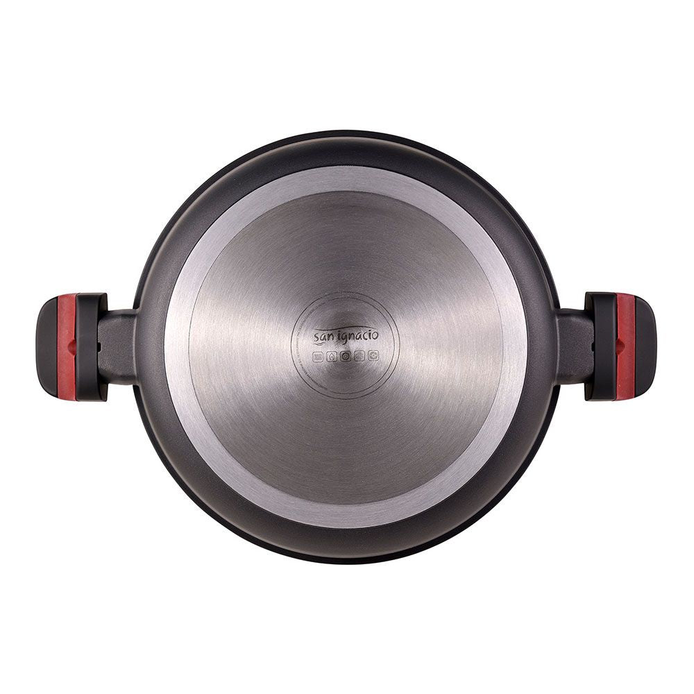 Olla baja de aluminio fundido inducción denia experto ø28 cm