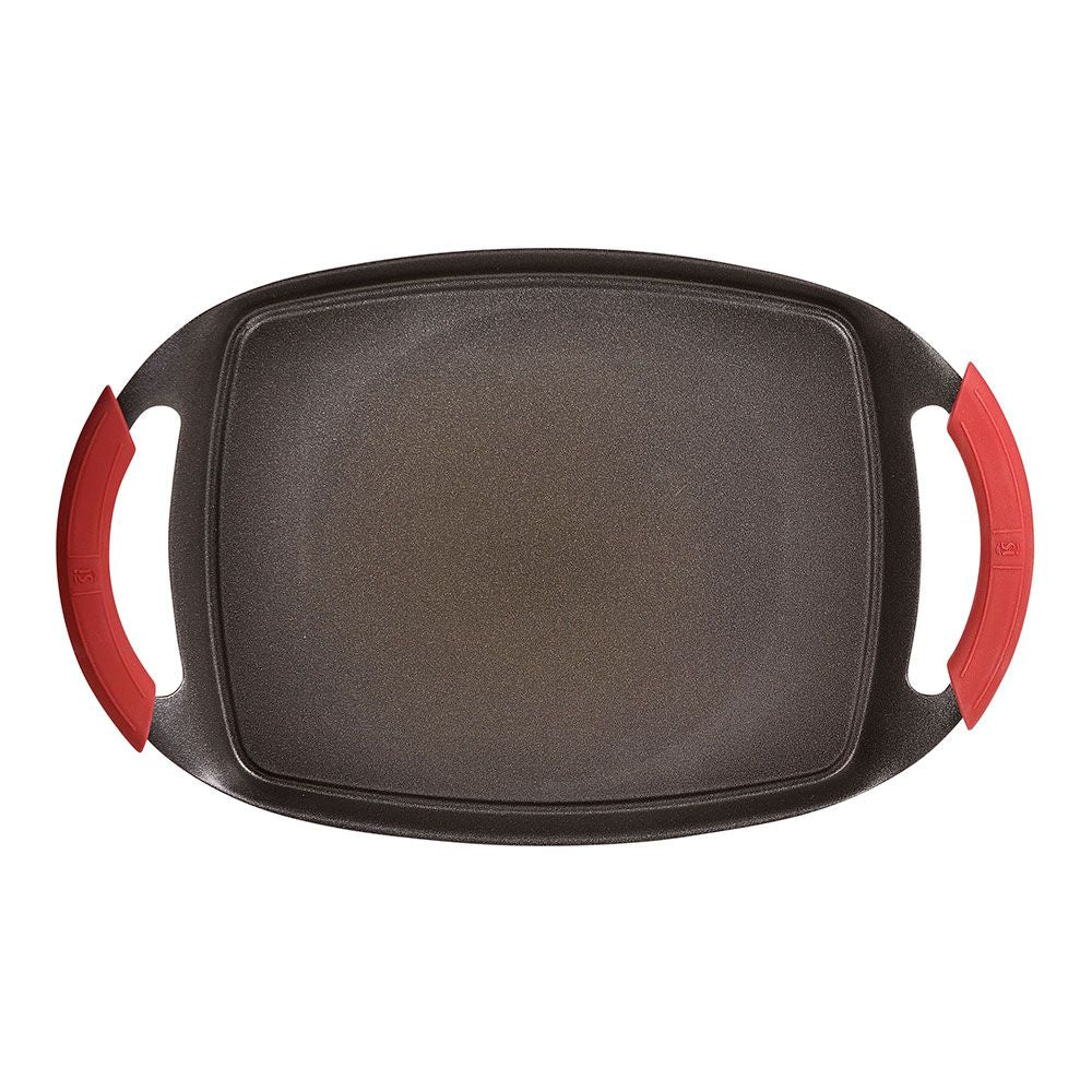 Asador aluminio fundido inducción denia experto 36 x 23 cm