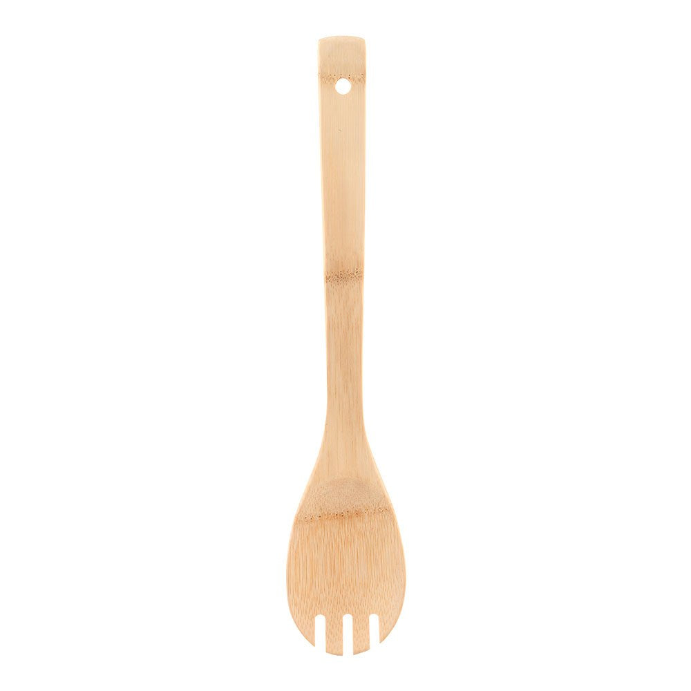 Cuchara con tenedor para cocina de bambú, experto, 30 x 6 cm
