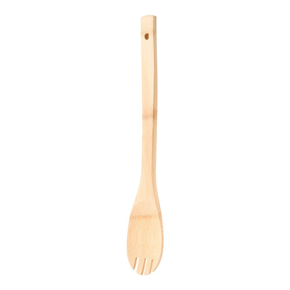 Cuchara con tenedor para cocina de bambú, experto, 30 x 6 cm