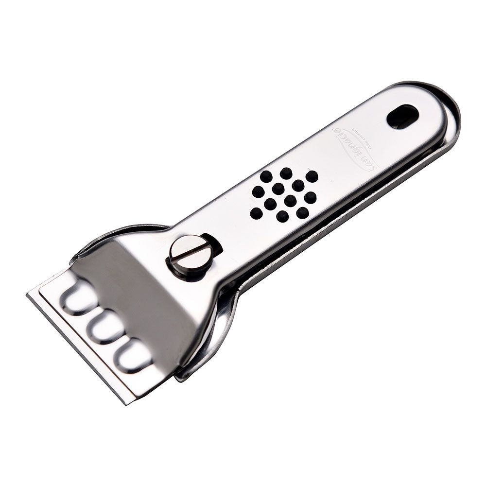 Rascador para vitrocerámica de acero inoxidable 13,4 x 4,5 cm