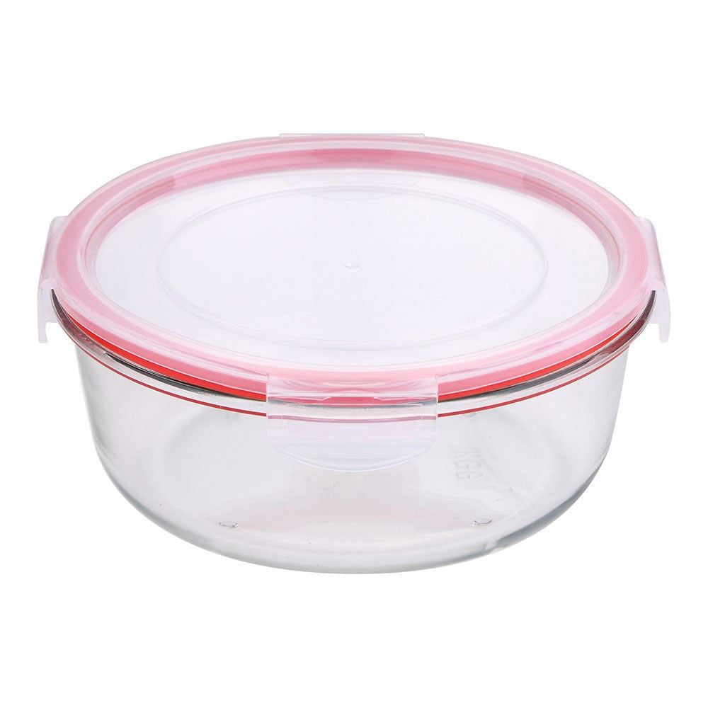 Fiambrera hermética redonda borosilicato, toledo, 1200 ml, ø19 x 8 cm