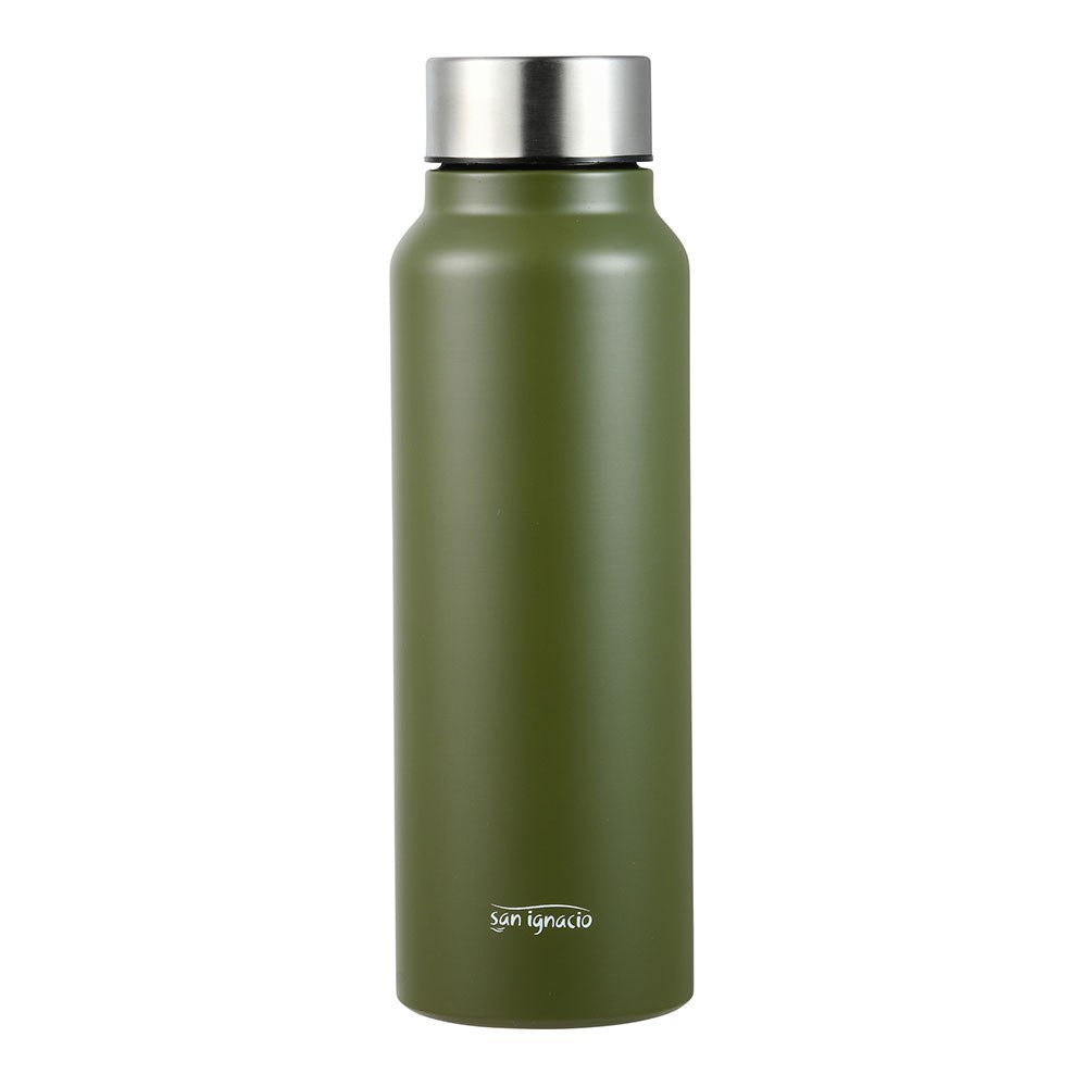 Botella isotérmica de acero inoxidable, verde oscuro, experto, 750 ml,