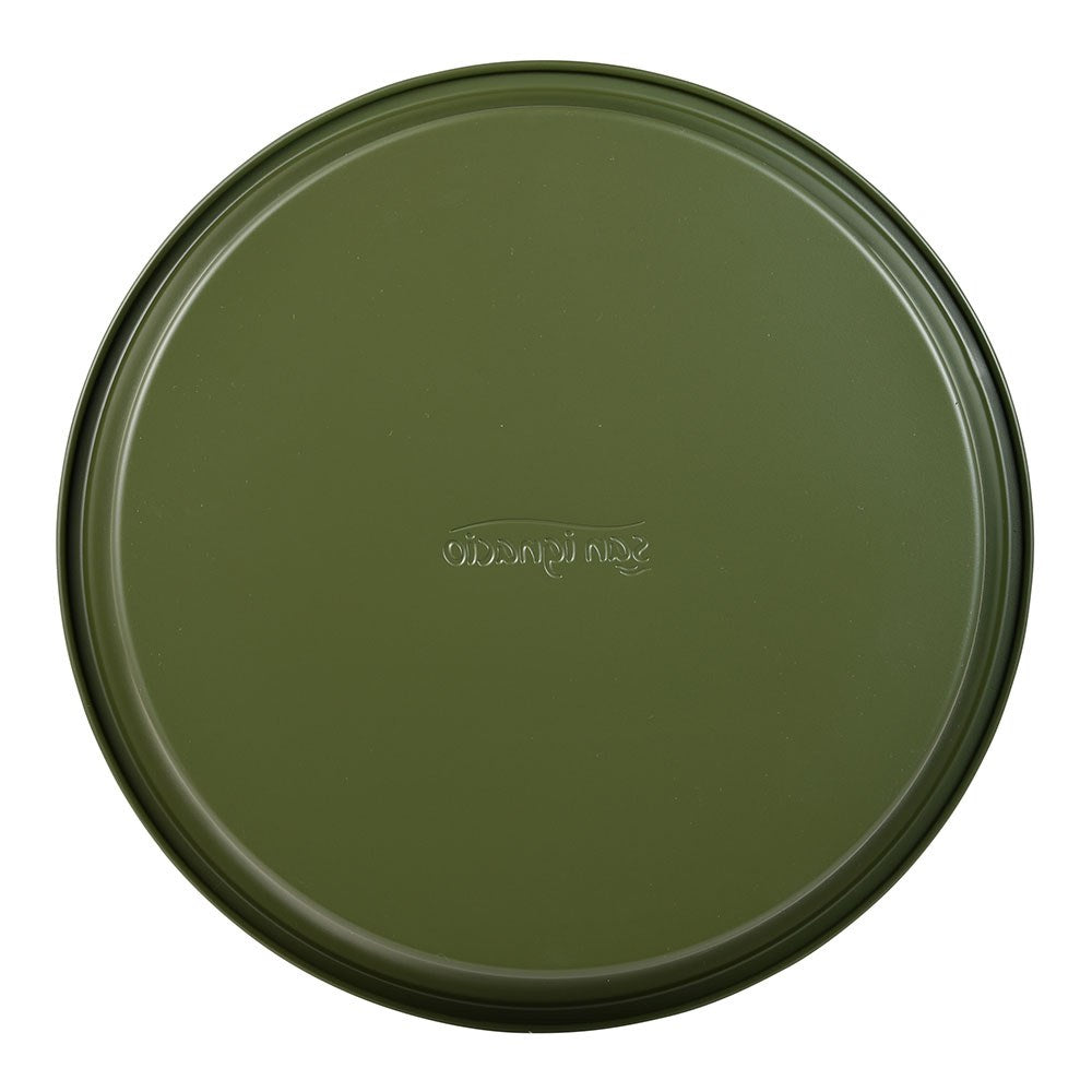 Molde redondo de acero al carbono, para horno, experto, verde oliva, ø25 x 3 cm