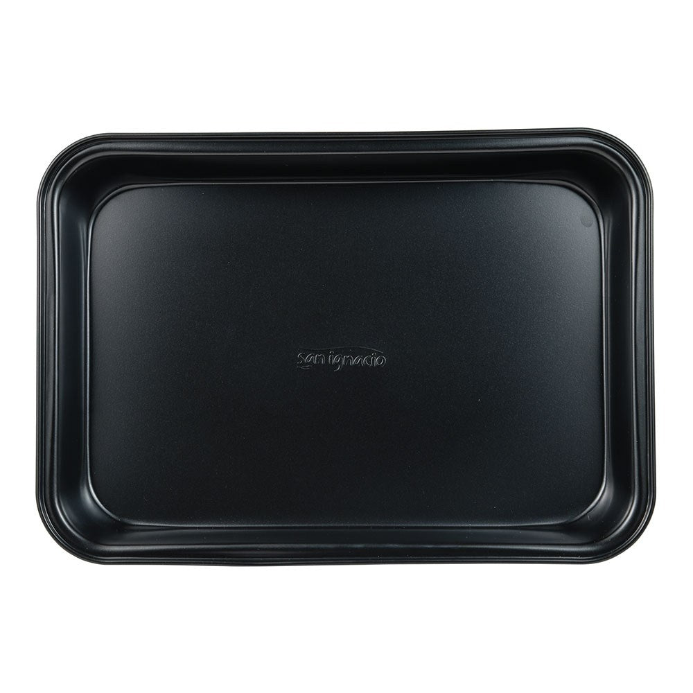 Bandeja rectangular de acero al carbono, para horno, experto, verde oliva, 34 x 23,7 x 6 cm