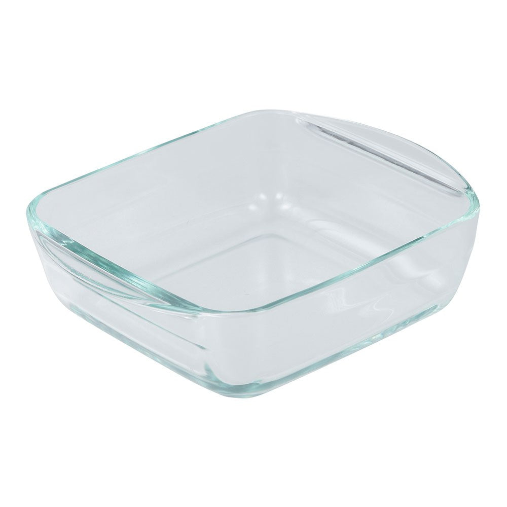 Fuente cuadrada de vidrio de borosilicato, para horno, experto, 1 l, 19,7 x 16,8 x 5,6 cm