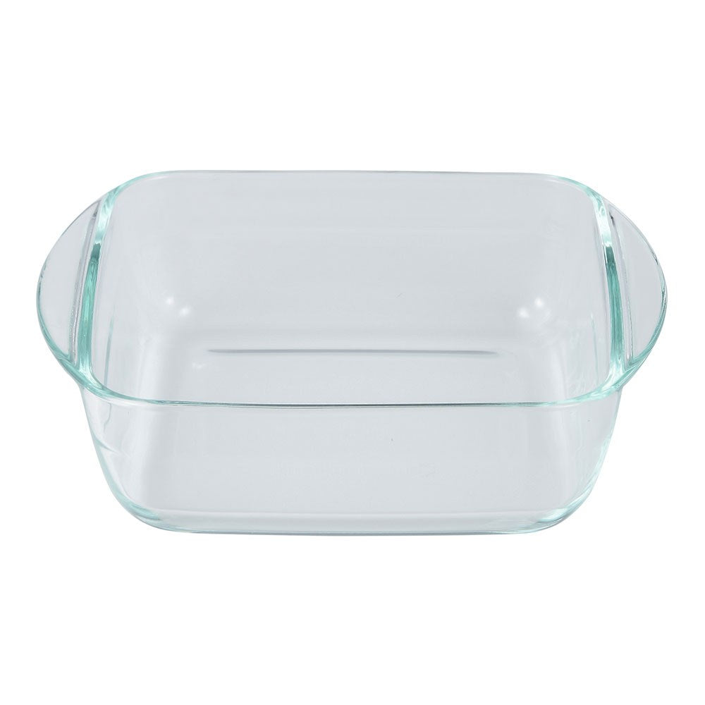 Fuente cuadrada de vidrio de borosilicato, para horno, experto, 1 l, 19,7 x 16,8 x 5,6 cm