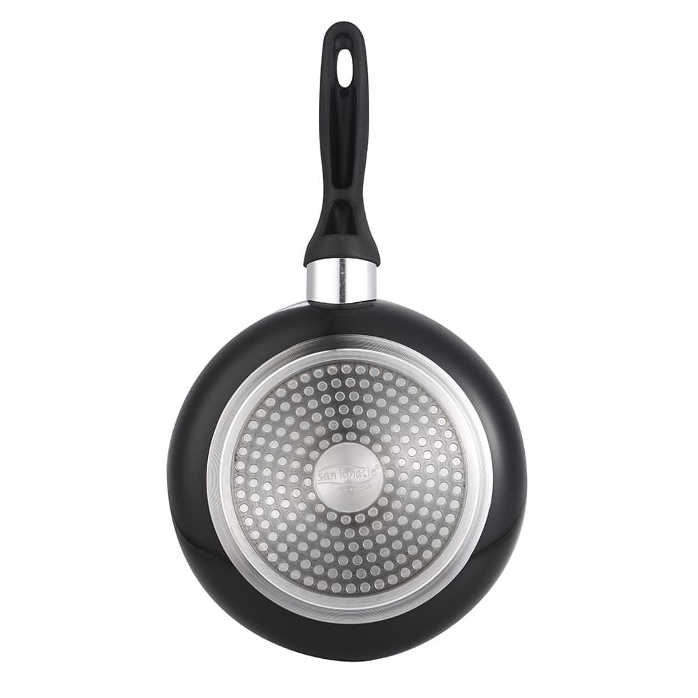 Set 3 sartenes aluminio prensado apto para inducción navy black ø16 / ø20 / ø24 cm