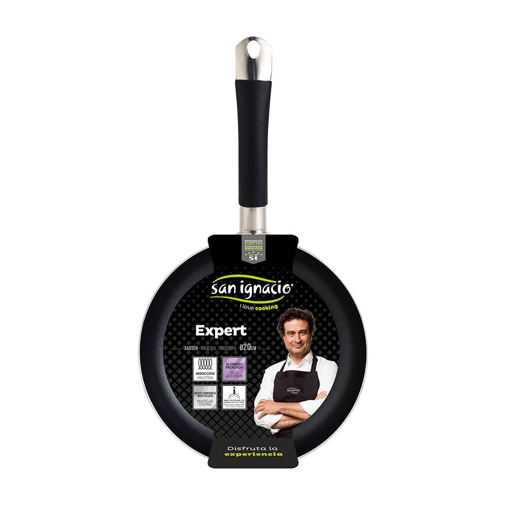 Sartén de aluminio prensado inducción expert ø20 cm