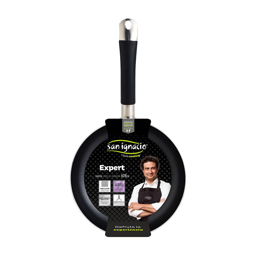 Sartén de aluminio prensado inducción expert ø28 cm
