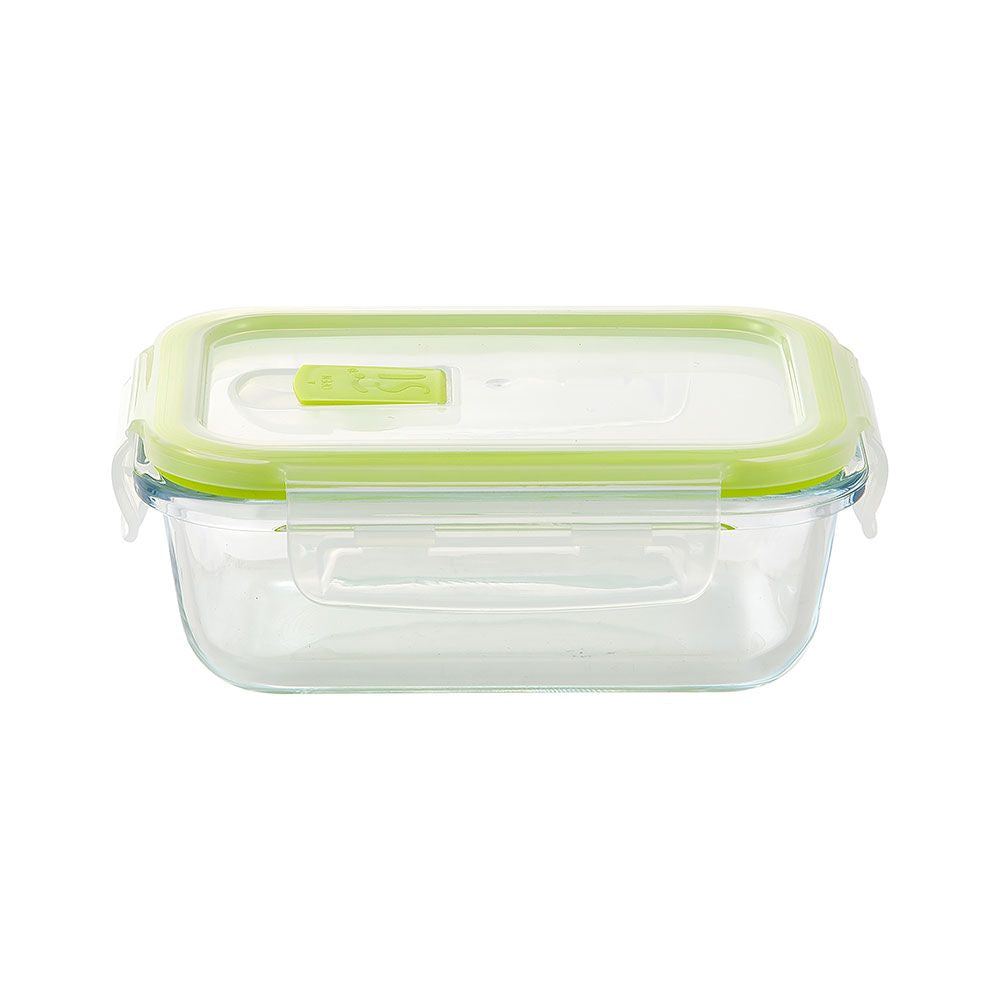 Fiambrera hermética rectangular borosilicato expert 370 ml