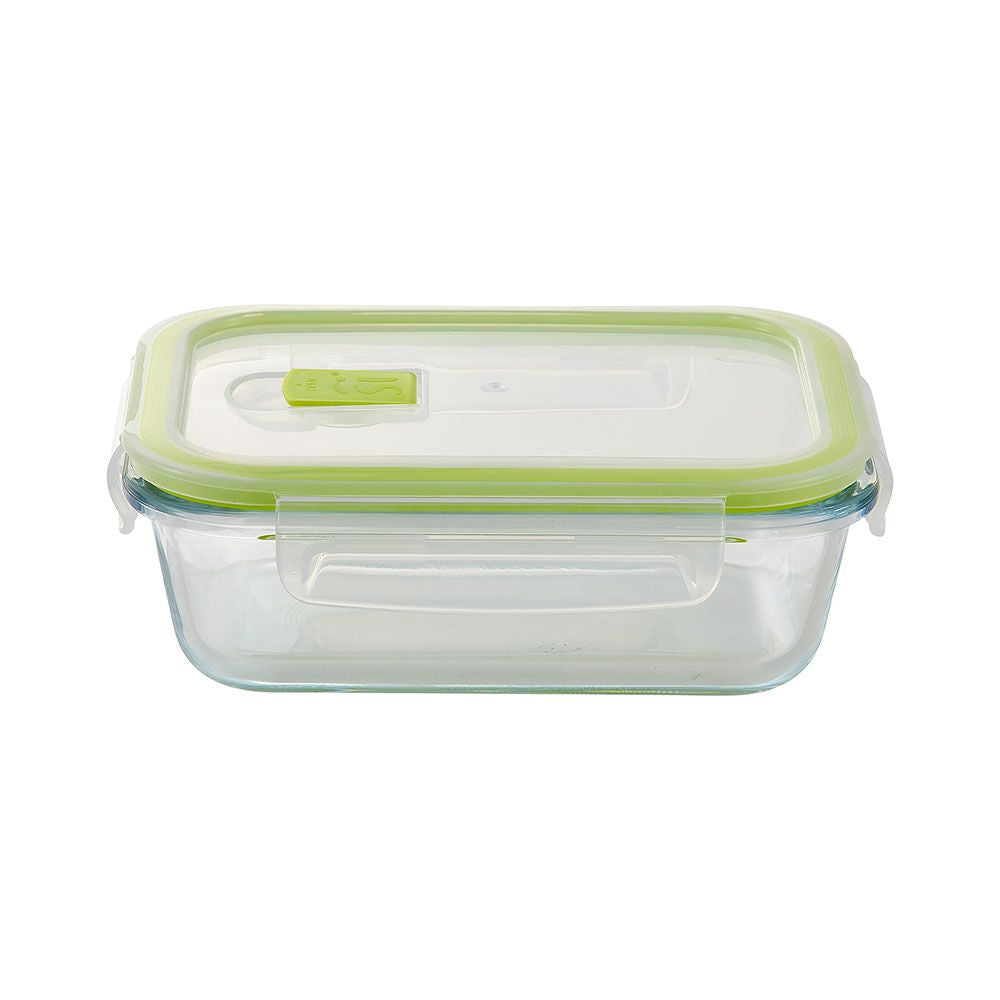 Fiambrera hermética rectangular borosilicato expert 640 ml