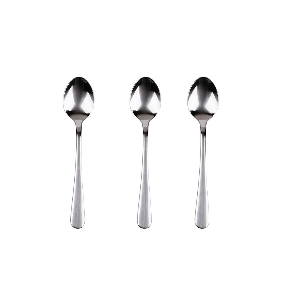 Cucharilla de acero inoxidable reciclado brillo natur 3 uds