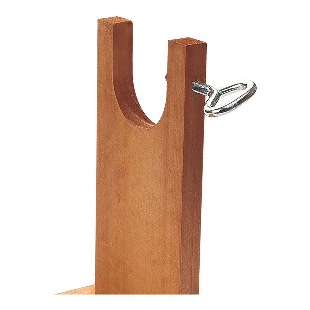 Jamonero modelo jaén de acero y madera 23 x 40 x 16 cm