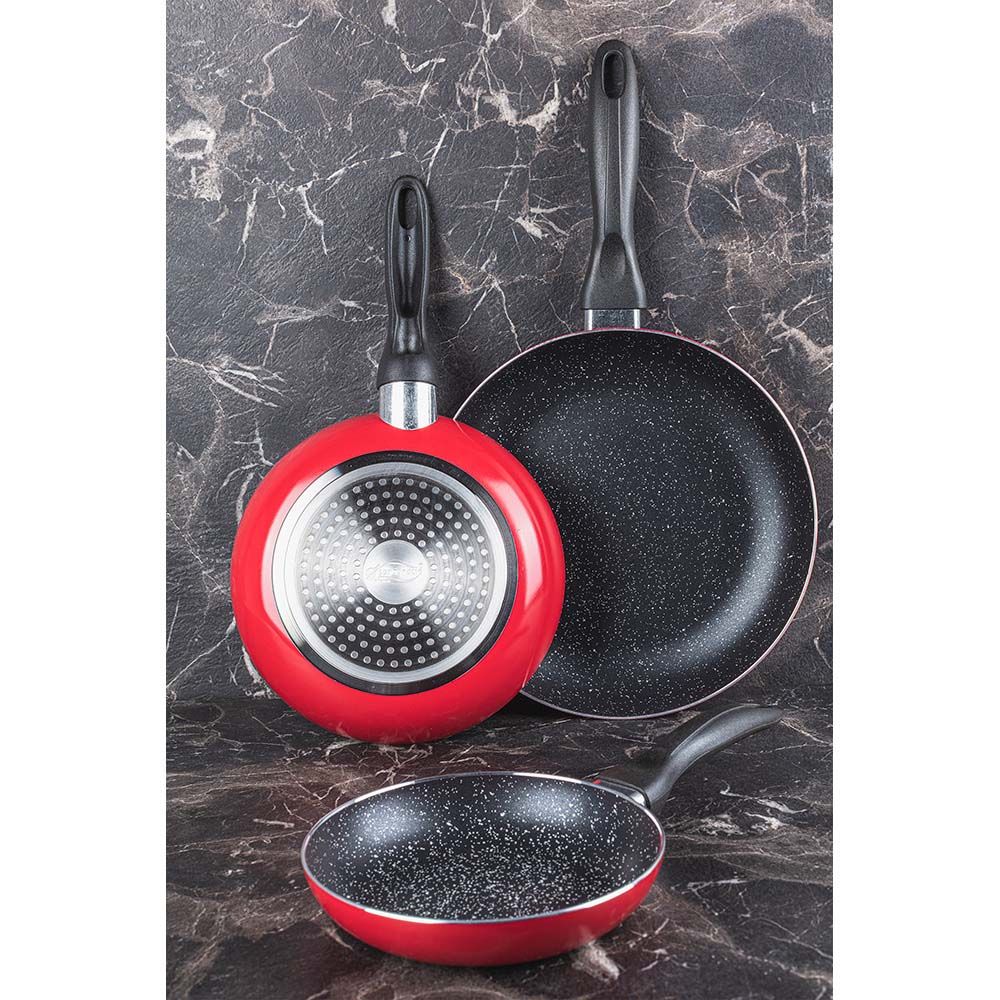 Set 3 sartenes aluminio prensado ø16 / ø20 / ø24 cm