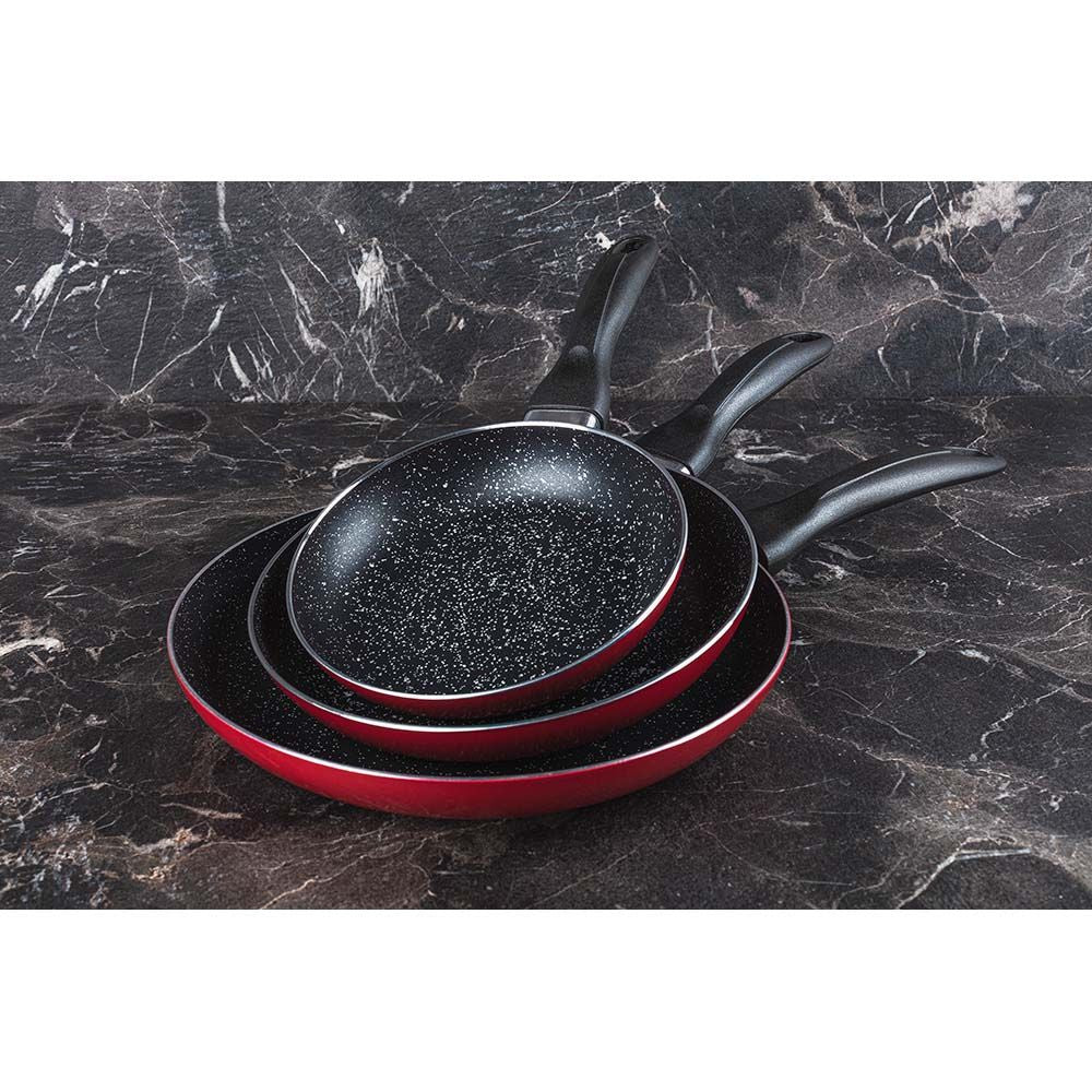 Set 3 sartenes aluminio prensado ø16 / ø20 / ø24 cm