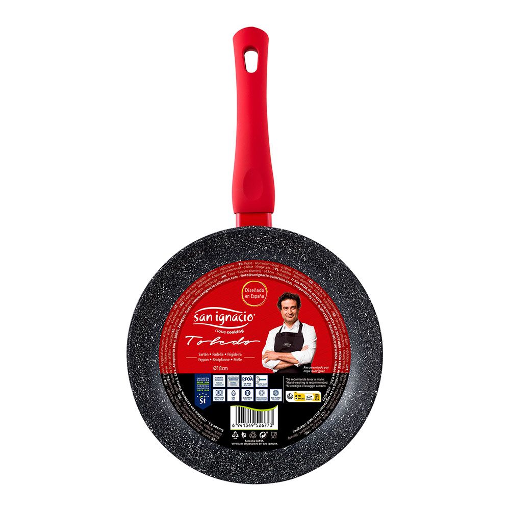 Sartén de aluminio forjado inducción toledo ø18 cm