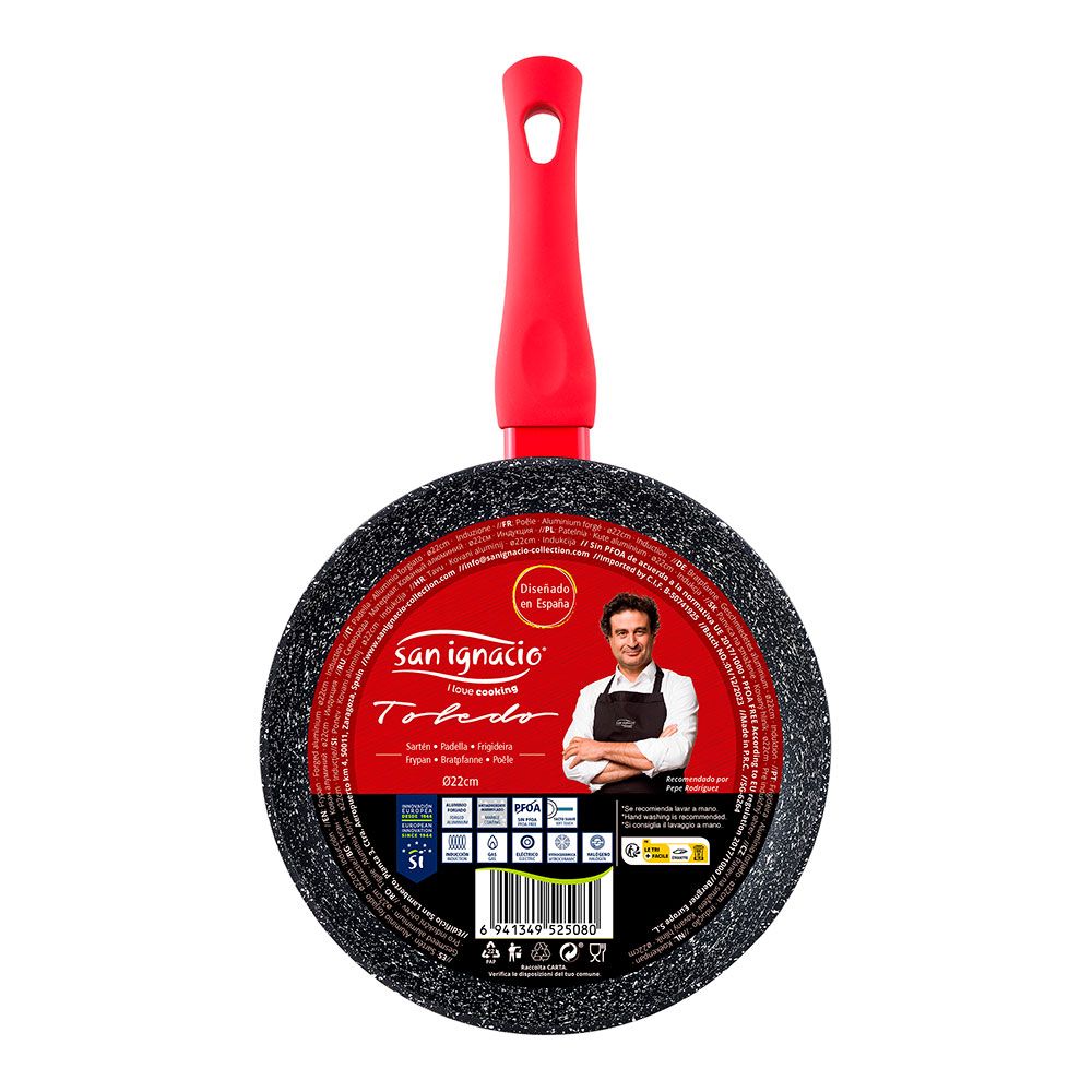 Sartén de aluminio forjado inducción toledo ø22 cm