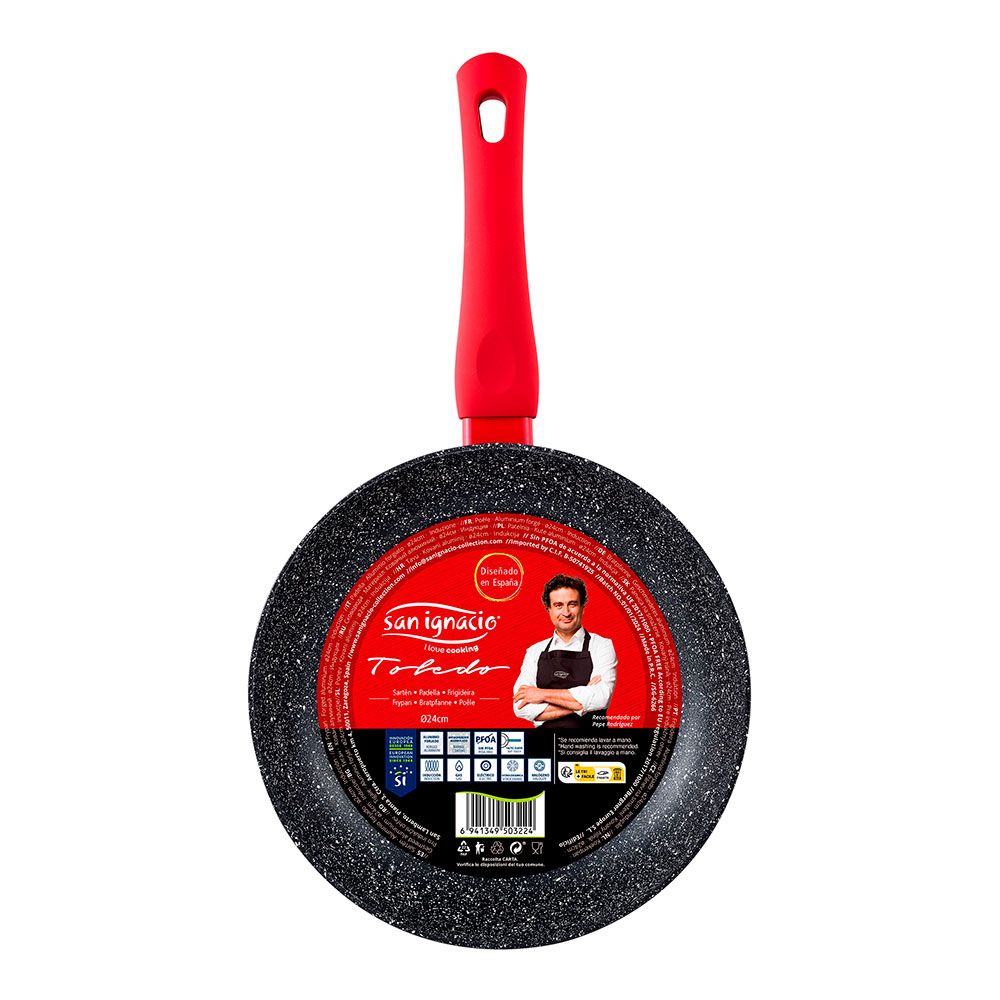 Sartén de aluminio forjado inducción toledo ø24 cm